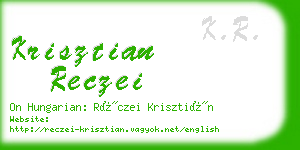 krisztian reczei business card